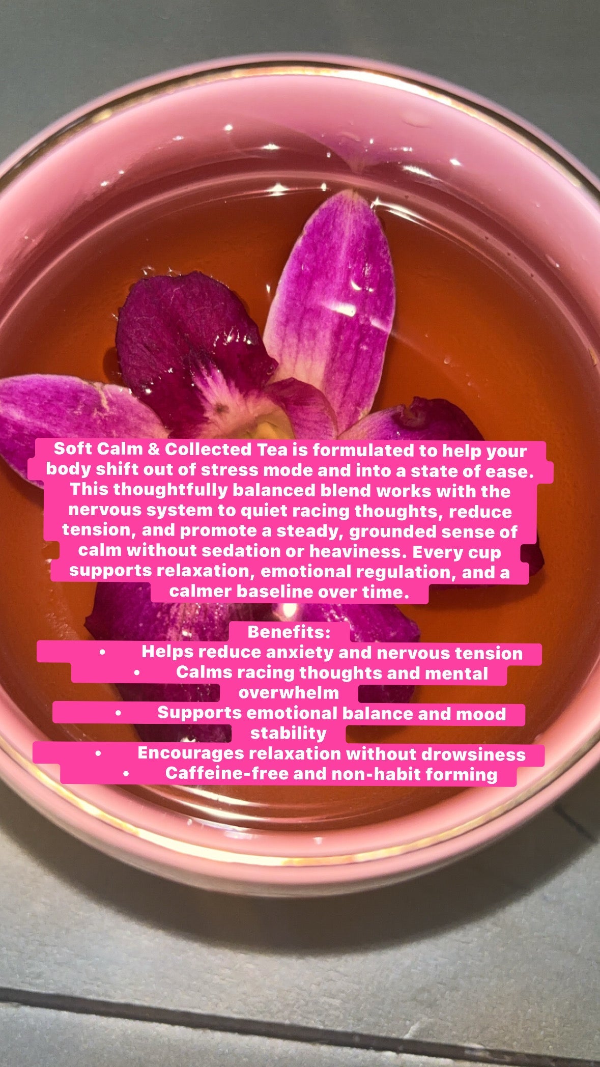 SOFT Calm & Collected Nervous System Support Tea